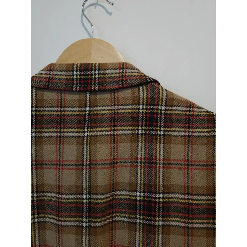 VINTAGE PENDLETON Mens Blazer Sport Coat Jacket Plaid Size 40L Virgin Wool USA